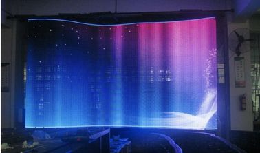 SMD P10 Zewnętrzna przezroczysta szyba LED ścienna kurtyna ekranowa do koncertu wokalnego